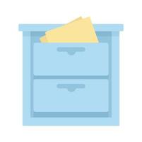 Archive drawer icon, flat style vector