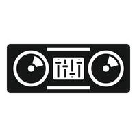 Concert dj console icon, simple style vector