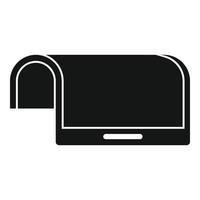 Flexible display device icon, simple style vector