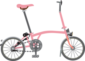 ensemble de différents types de vélos plat infographie png illustration colorée