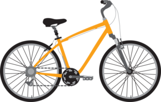 conjunto de diferentes tipos de bicicletas plana infográfico png ilustração colorido