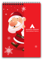 Professional business stationery items christmas template color styles layered png illustration