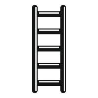 Metal ladder icon, simple style vector