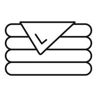 Stack blanket icon, outline style vector