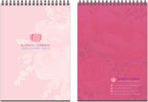 professioneel liefde bruiloft bedrijf schrijfbehoeften items reeks bloem kleur stijlen PNG illustratie