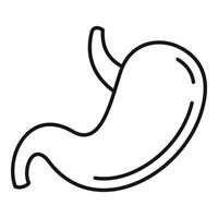 Healthy stomach icon, outline style vector