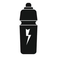 icono de bebida energética, estilo simple vector