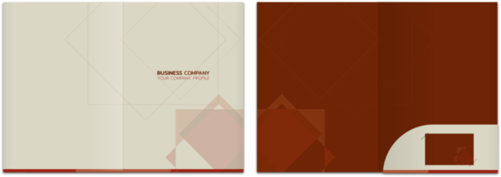 Professional business stationery items set earth tone vintage color styles png illustration