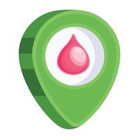 A 2d icon of donate location vector