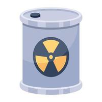 Download 2d icon of biohazard barrel vector