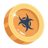 Ready to use 2d icon of hazard vector