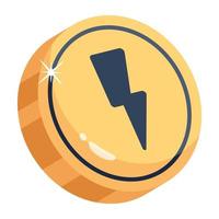 Check out 2d icon of voltage sign vector