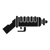 Modern blaster icon, simple style vector