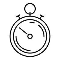 Sport stopwatch icon, outline style vector