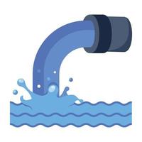 Check out 2d icon of sewage vector