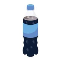 Soda bottle 2d icon with scalability vector