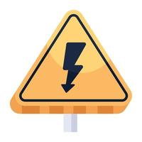 Check out 2d icon of voltage sign vector