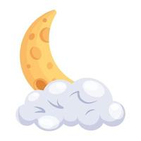 Download 2d icon of cloudy weather vector