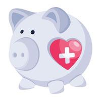 Ready to use 2d icon of charity box vector