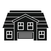 Property cottage icon, simple style vector