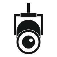 Concert spotlight icon, simple style vector