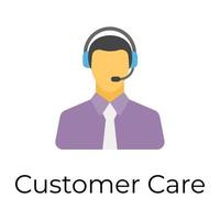 Trendy Customer Care vector