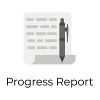 Trendy Progress Report vector