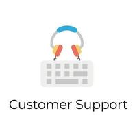 Trendy Customer Services vector