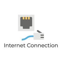 Trendy Internet Connection vector