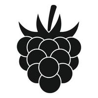 icono de frambuesa de frutas, estilo simple vector