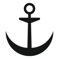 Drawing anchor icon, simple style vector