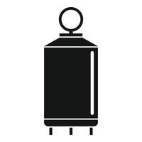 Milk factory cistern icon, simple style vector