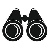 Binoculars icon, simple style vector