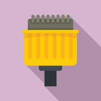 Pins adapter icon, flat style vector