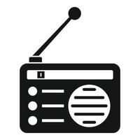 Campaign radio icon, simple style vector