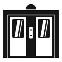 Braille elevator icon, simple style vector