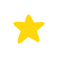 coleção de forma de estrela amarela decoração do céu noturno png