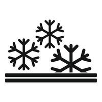 icono de característica de invierno, estilo simple vector