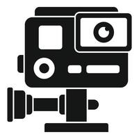 Hand action camera icon, simple style vector