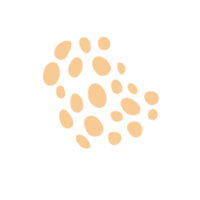 hand drawn group of gold polka dots for greeting card minimalist style decoration png