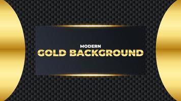Elegant Carbon background with golden light and shape elements. luxury Modern flat style modern concept. vector illustration for design