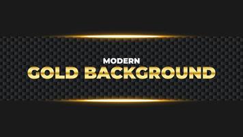 Elegant Carbon background with golden light and black shape elements. luxury Modern flat style modern concept. vector illustration for design.