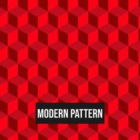 Abstract geometric pattern with Red 3D pattern seamless vector background. Red texture can be used in cover design, book design, poster, cd cover, flyer, website backgrounds or ads