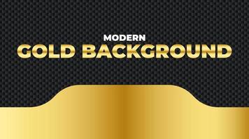 Elegant Carbon background with golden shape elements. luxury Modern flat style modern concept. vector illustration for design. template design