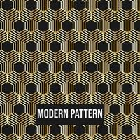 Abstract Hexagon geometric pattern with lines seamless vector background. Black and Gold texture can be used in cover design, book design, poster, cd cover, flyer, website backgrounds or ads