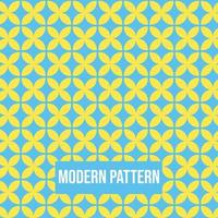 Abstract geometric pattern with flowers pattern seamless vector background. Blue and Yellow texture can be used in cover design, book design, poster, cd cover, flyer, website backgrounds or ads