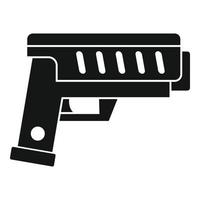 Combat blaster icon, simple style vector