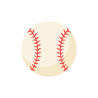 béisbol de cuero con costuras rojas. torneos populares de softbol. png