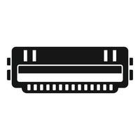 Cartridge roll icon, simple style vector