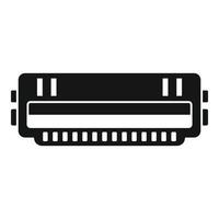 Cartridge roll icon, simple style vector
